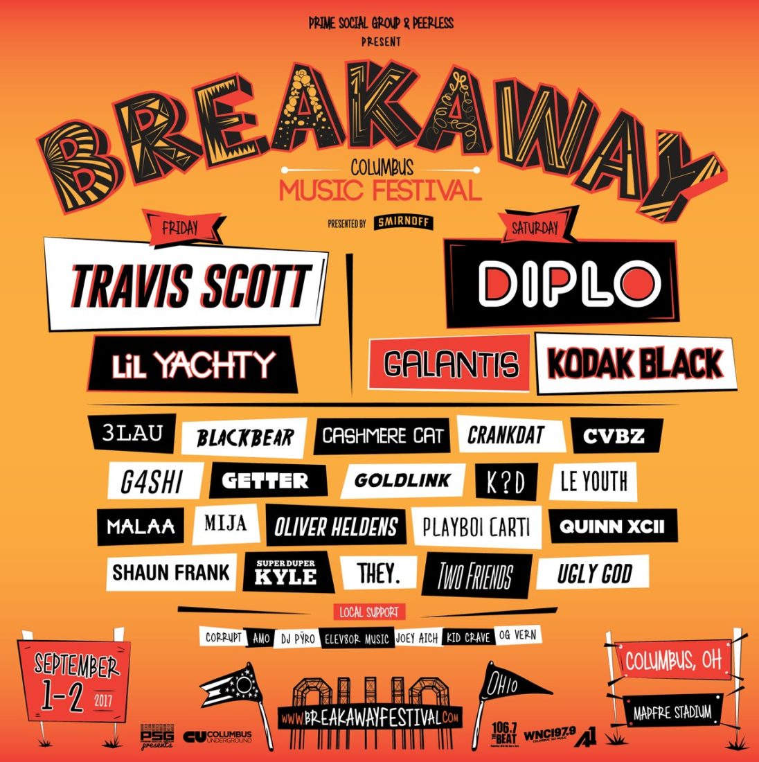 breakaway music festival 2021 lineup north carolina