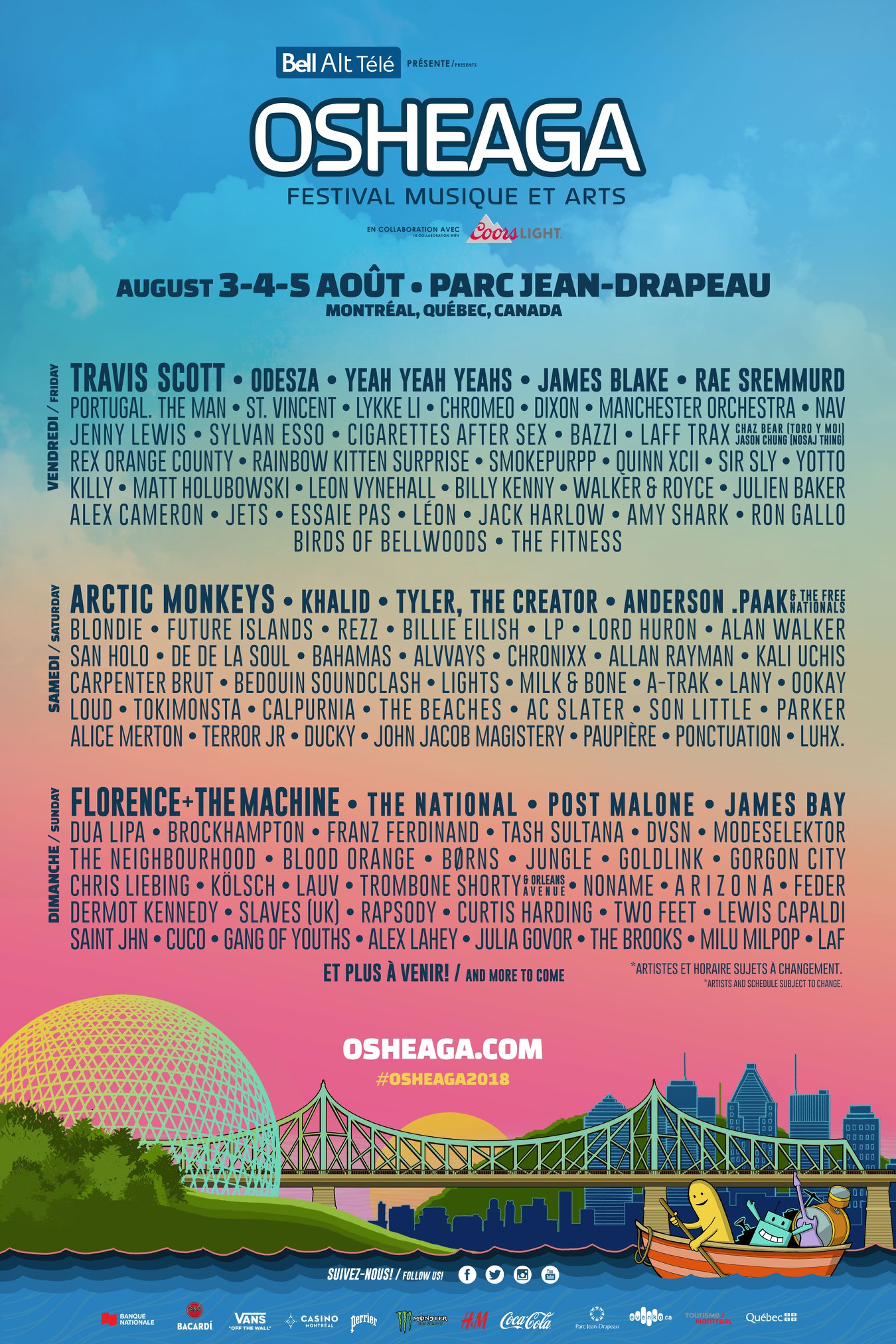 Osheaga Festival 2024 Lineup leola myranda