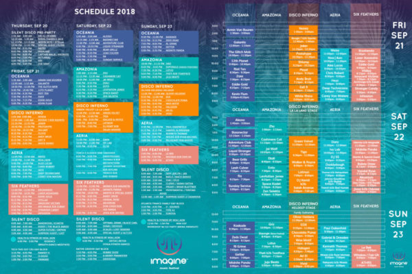 Imagine Music Fest: Official Schedule Release & 1 Week Countdown Imagine Music Fest: Official Schedule Release & 1 Week Countdown